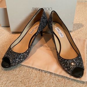 Jimmy Choo Isabel Peep Toe Pumps
